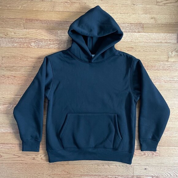 Heavy Weight Cotton Plus Velvet Hooded Sweater Men Thickened Tight Polar Fleece - Picture 1 of 6